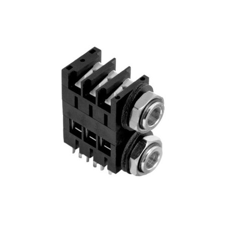 Amphenol Phone Connectors 1/4 Phone Skt Str Hpcb Pigybac Met Nut ACJS-MHD